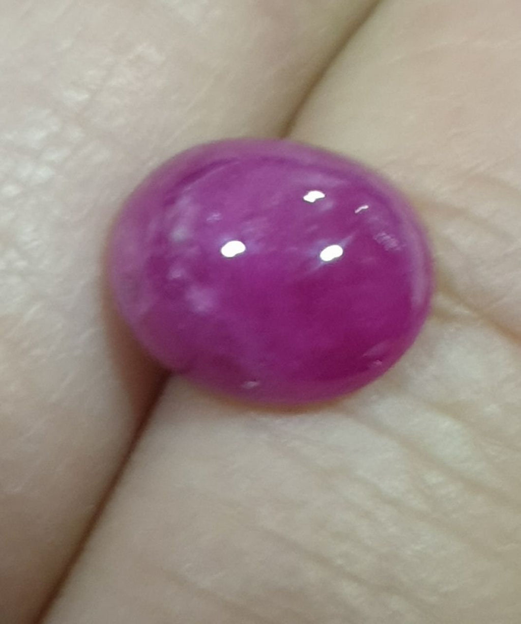 Pink Sapphire Oval Cabochon 10x8.2mm.(4.4ct.)