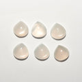 Lote de 6 cabujones de piedra lunar de 8 mm. (6 uds.)