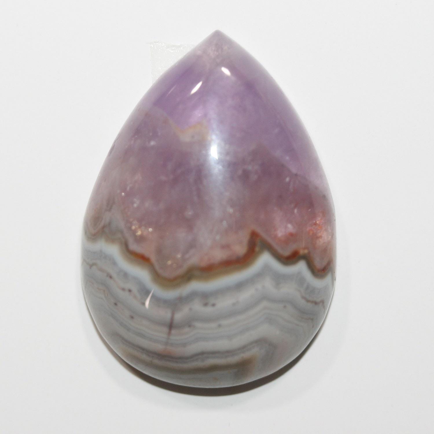 Amethyst Smooth Drop Cabochon 35X25mm. (1 Pieces).