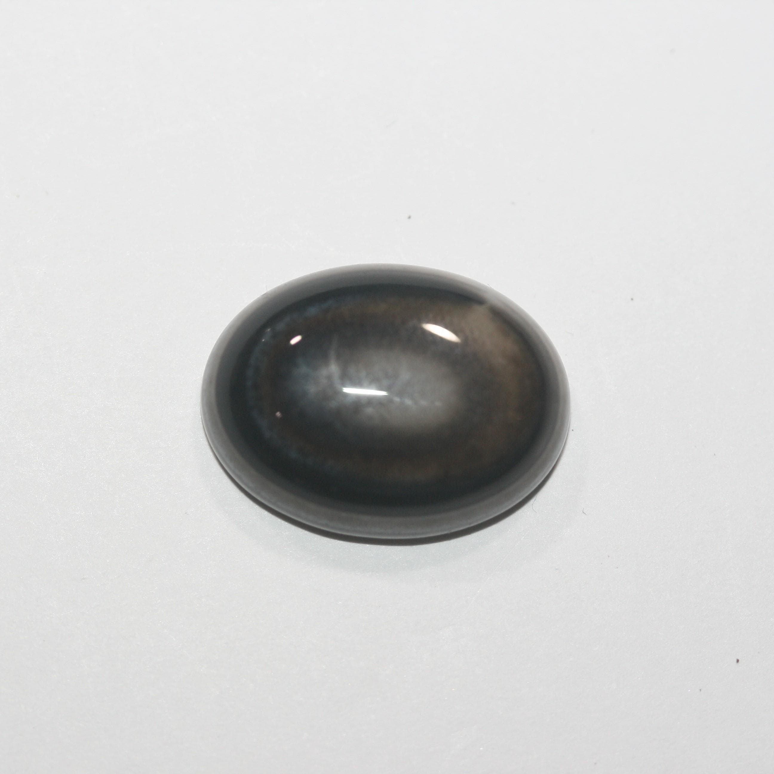 Tibetan Agate Eye Agate Cabochon 15x20mm- Natural One Of A Kind - Black and White
