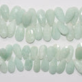Cuentas de Amazonita Facetada de 8" 23x12mm - Hilo de 20cm.