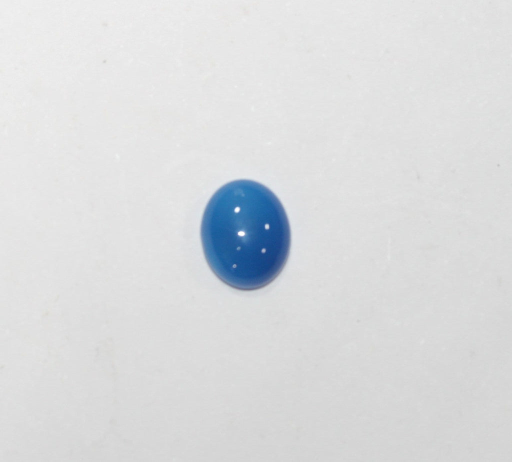 10Pcs Lot Blue Agate Oval Cabochon 12x10mm (10 Pcs)