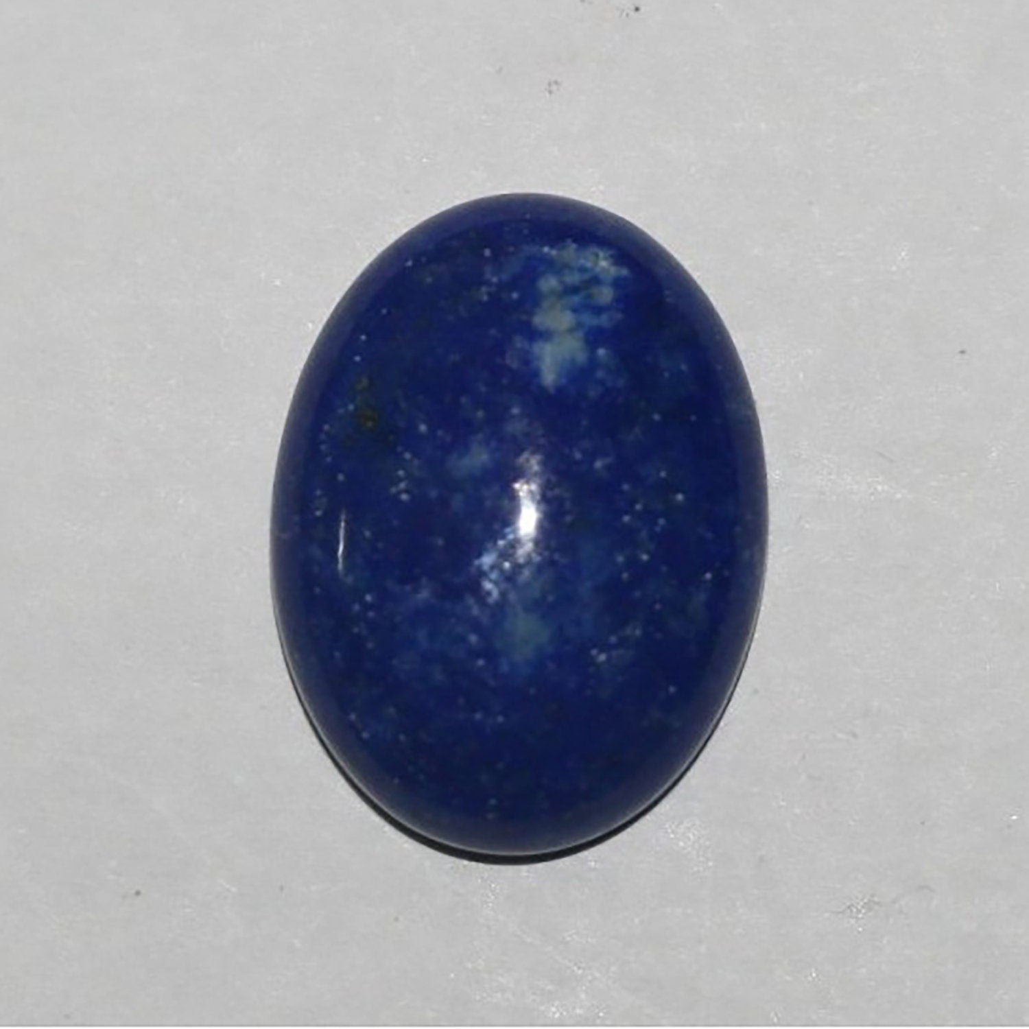 Lote de 4 cabujones ovalados de lapislázuli (4 unidades) de 12 x 16 mm