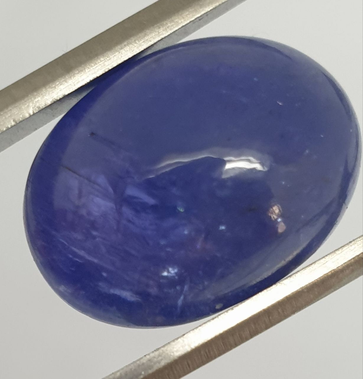 Big Tanzanite Oval Cabochon 18x13mm. (20.8ct.) Gemstone- Deep Color