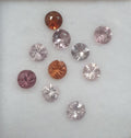 AAA Calibrated Multi Color Spinel  Round Brilliant Cut 3mm 8 Pcs Lot Pink White Orange  Spinel - Genuine Gems-Untreated- Red Spinel