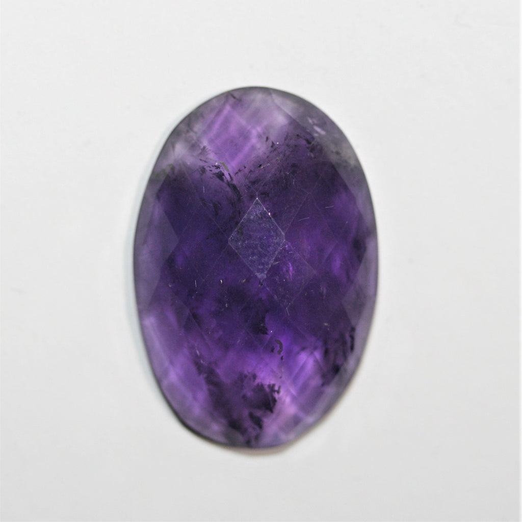 Amethyst Faceted Oval Cabochon 26x18mm. (22.8ct.)