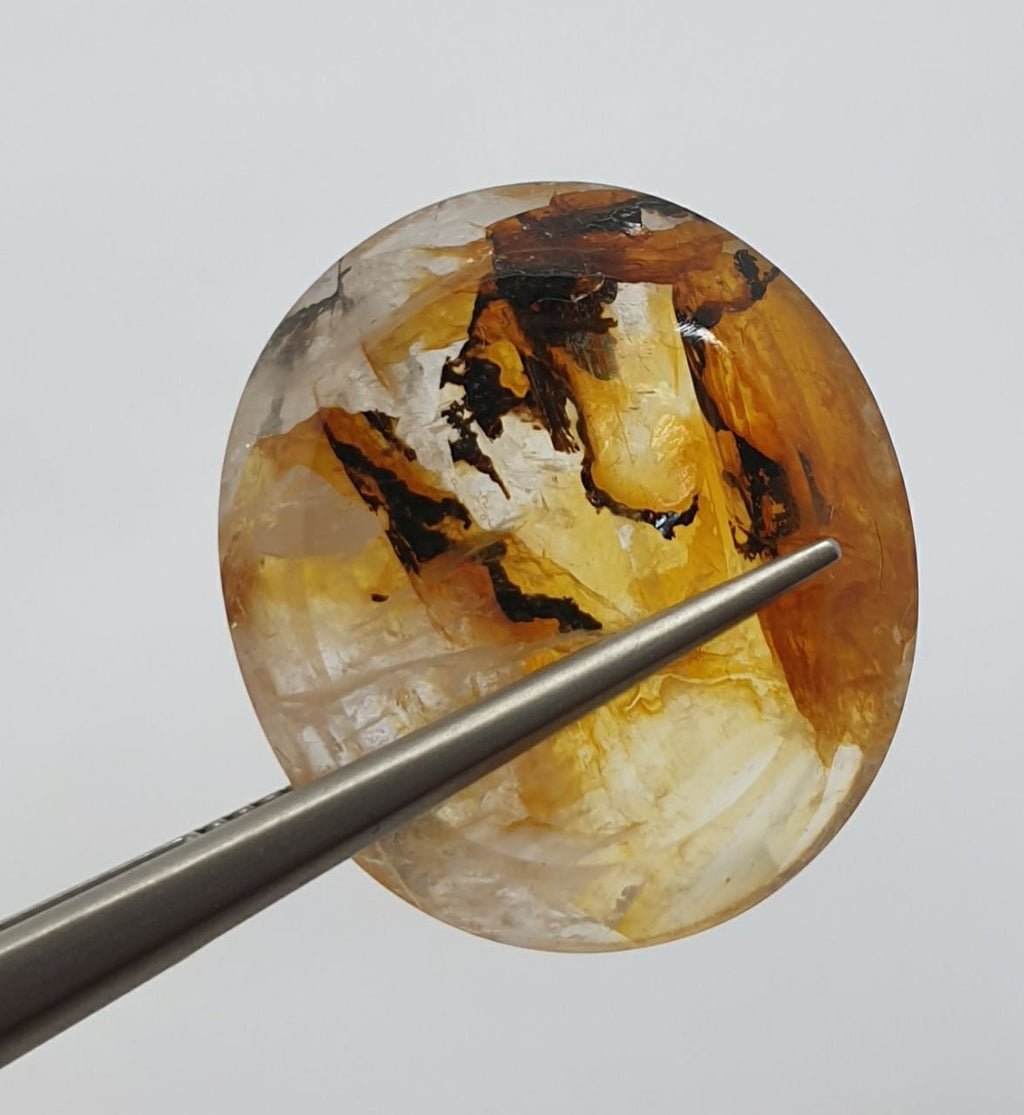 Natural Dendritic Quartz Fancy Cabochon Made By Mother Nature 21.7x19.2mm 23.7ct- Inclusion Quartz- Healing Power