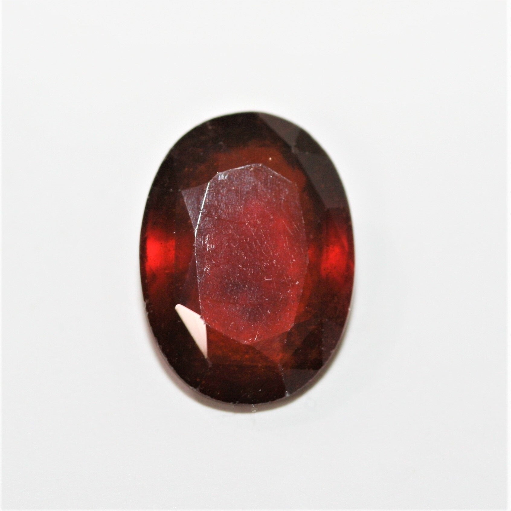 Grenat hessonite AAA de qualité supérieure, taille ovale, 13,7 x 10 mm (6,06 ct) - Perles et cabochons de pierres précieuses