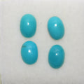Natural Arizona Turquoise Lot Oval Cabochon 7x.5mm.-(4Pcs)