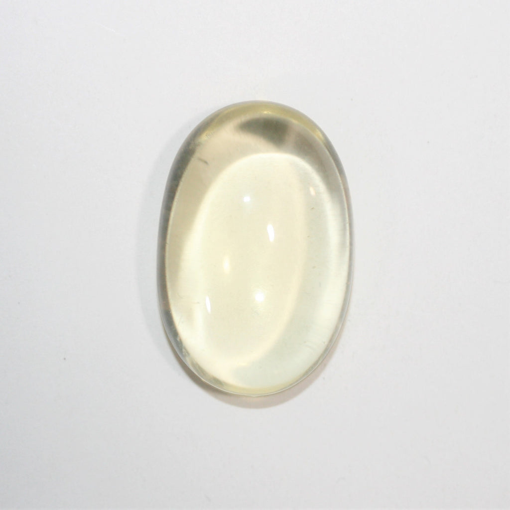 Lemon Quartz Smooth Oval Cabochon 26x17mm. (32.1ct.)
