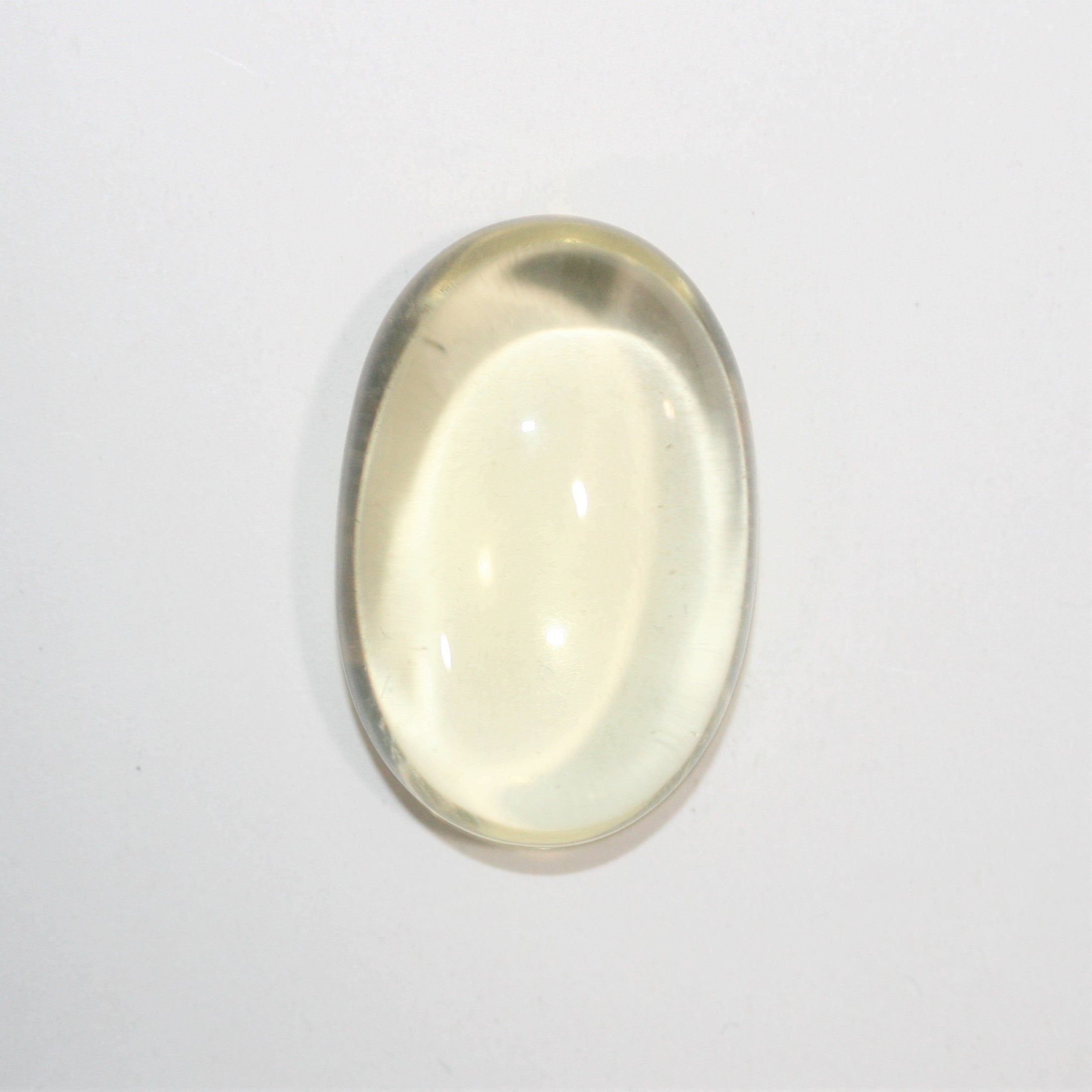 Lemon Quartz Smooth Oval Cabochon 26x17mm. (32.1ct.)