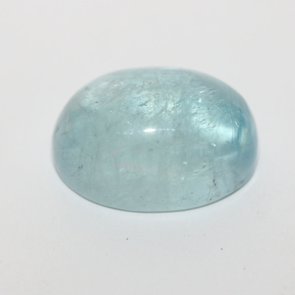 Big Aquamarine Deep Blue Natural Cabochon 25.7ct  21x15.5mm - One Of A kind Gemstone - Wholesale Prices For Gems