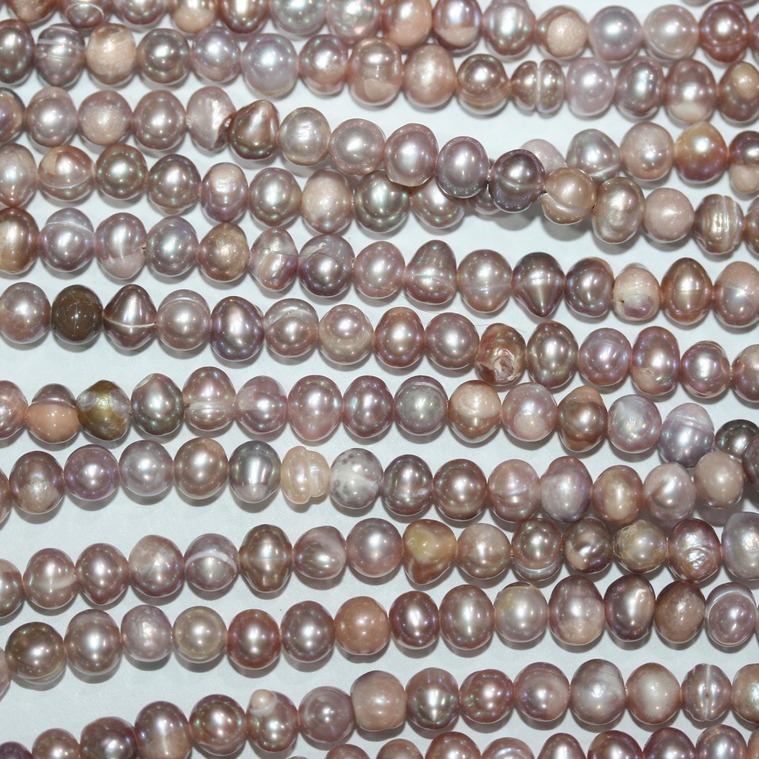 13" St Freshwater Multicolor Round Pearl 4-5mm.-Strand 36cm.-Item.14768-Natural Pearls wholesale Prices