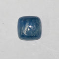 Lote de 4 cabujones cuadrados de cianita (4 piezas) de 10 mm