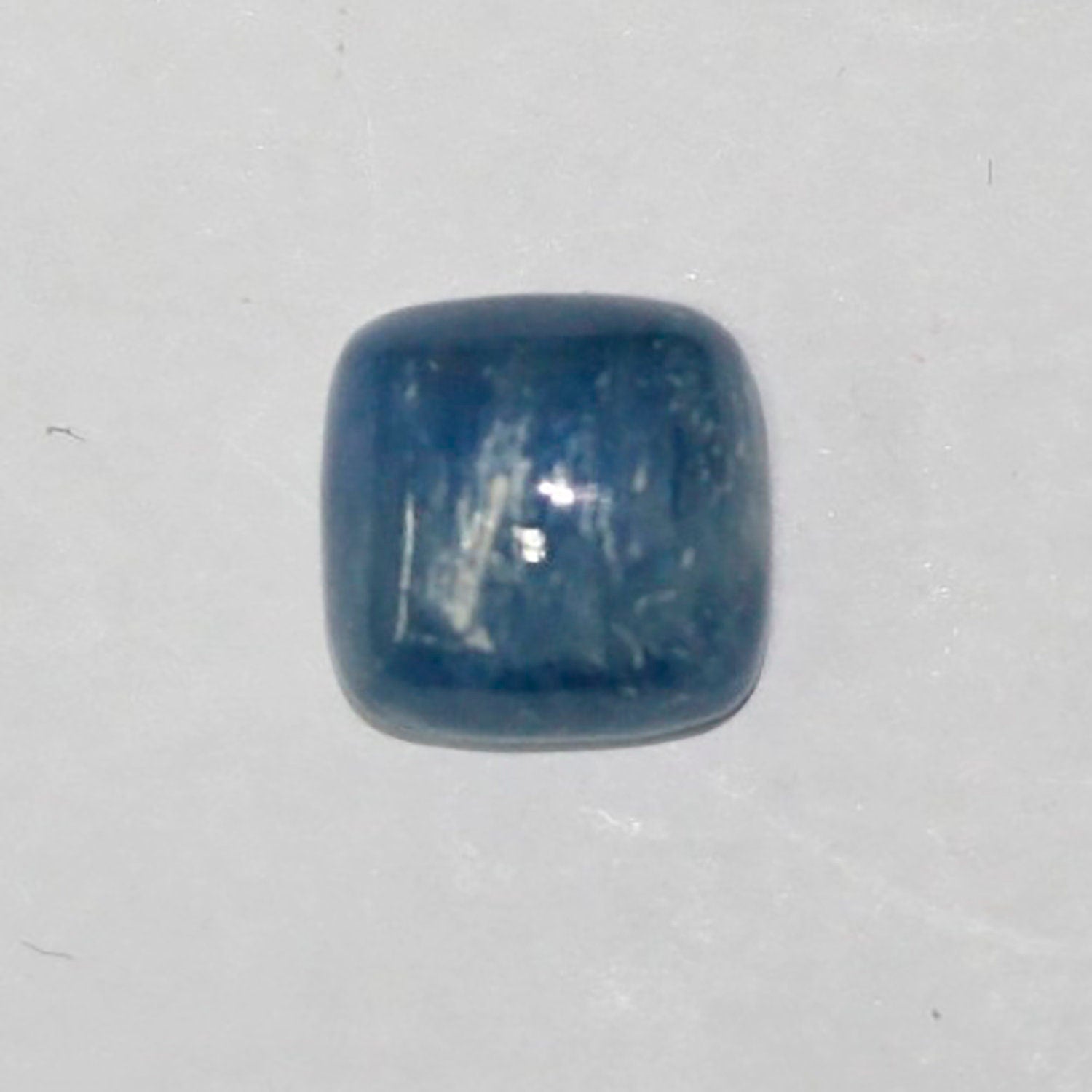Lote de 4 cabujones cuadrados de cianita (4 piezas) de 10 mm