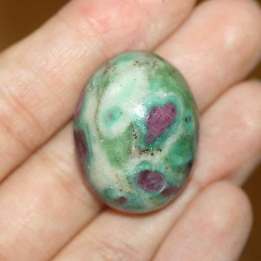 Natural Ruby Fuchite Oval Cabochon 28.7x22.5mm 68.69ct- Top Quality