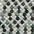 Perles rondes lisses en jade de Sainte-Birmanie, 15 pouces, 8 mm - Fil de 39 cm.
