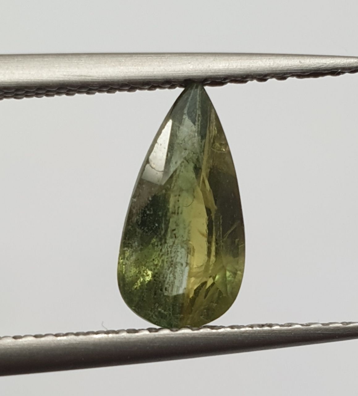 1 Pc Natural Rare Color Green  Sapphire  Drop 10.5x5.5mm 1.73 cts - Wholesale Gemstones- Natural Stones For Jewelry