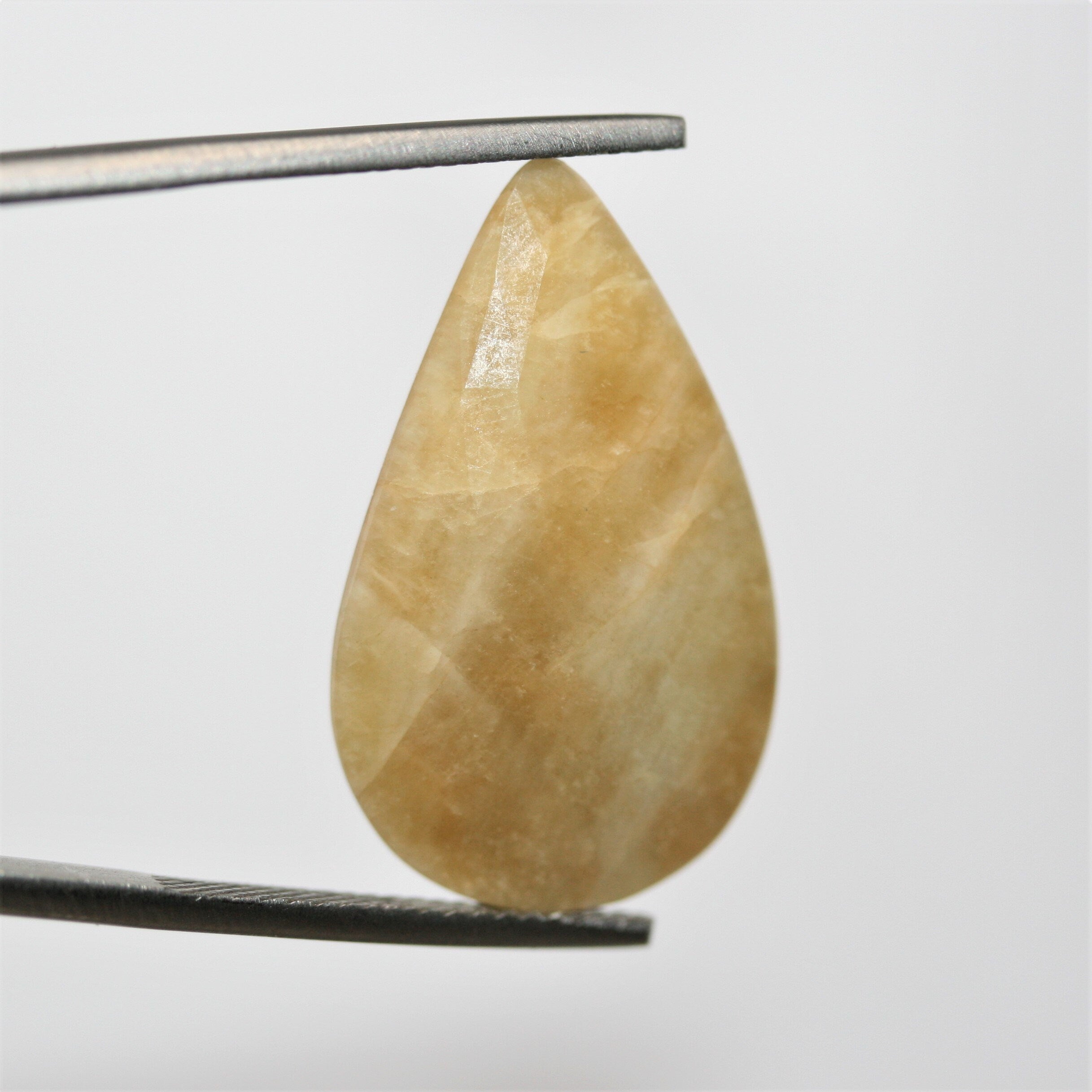 1 Pair Natural Untreated Sapphire 27.5x16.7mm. Cabochons Faceted Drop 22.92ct- Natural Gemstones Jewelry Supplier