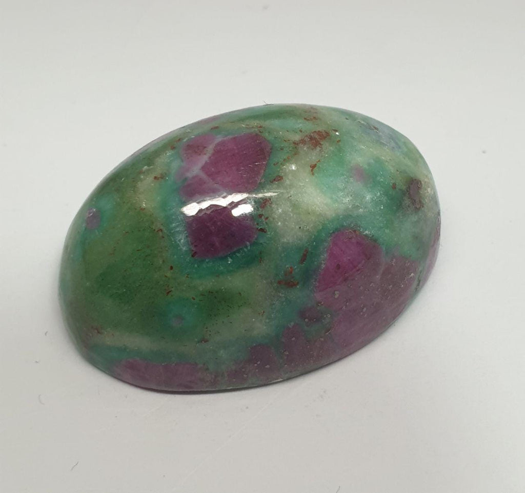 Big Natural Ruby Fuchsite Oval Cabochon 30x20mm 74.13ct- Top Quality