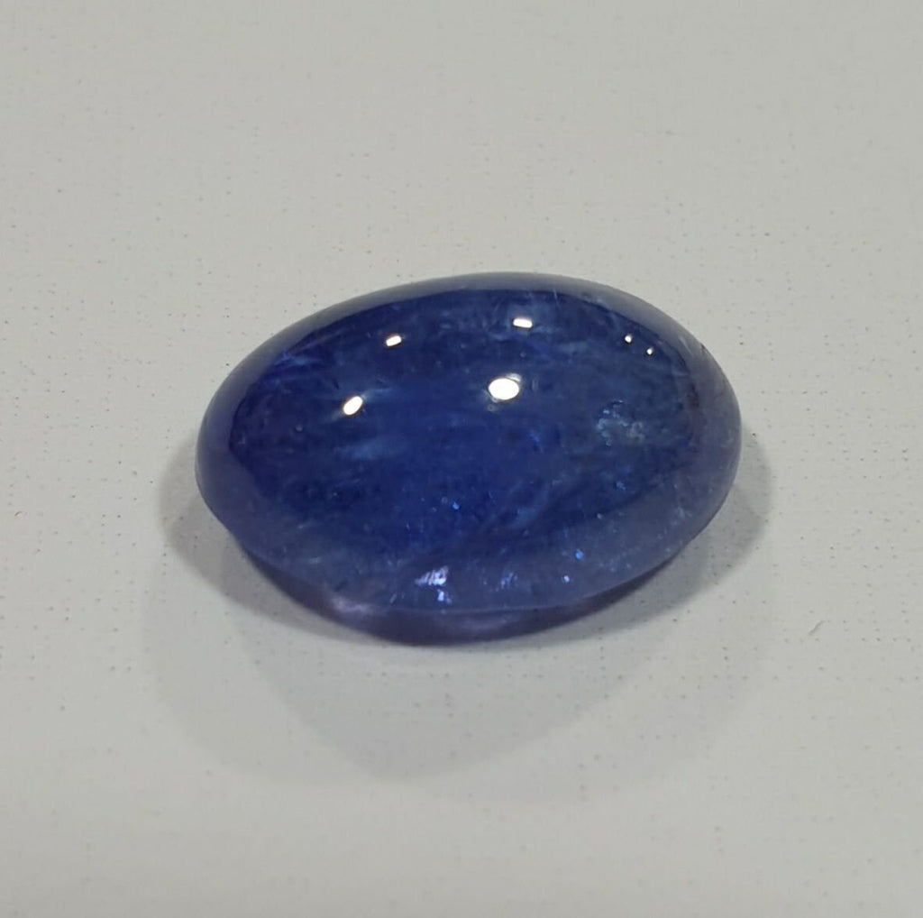 Tanzanite Oval Cabochon 12.4x8.3mm.-(5.25ct)- Mined in Tanzania