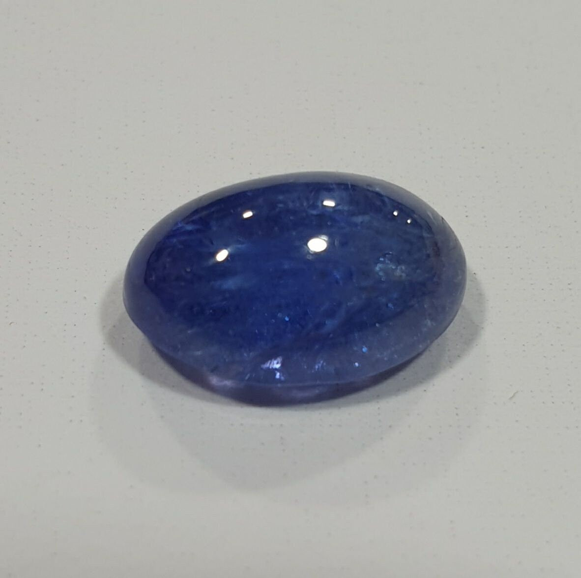 Tanzanite Oval Cabochon 12.4x8.3mm.-(5.25ct)- Mined in Tanzania