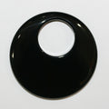 Pendentif rond lisse en onyx 50 mm.
