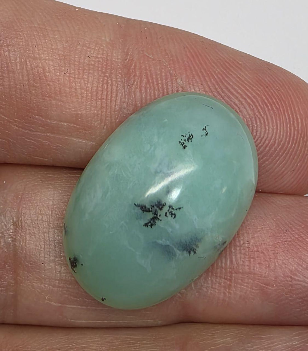 Big Blue Green  Peruvian Opal Cabochon 23.7x16.5x10.4mm 28.7ct - Natural Untreated Gem- Unique color- Inclusion Stones Natural