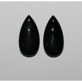 Pendentif en onyx lisse en forme de goutte (1 paire) 30x15mm.