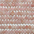 Perles rondelles à facettes en pierre de soleil St 16" 6x4mm.-Rig 40cm.