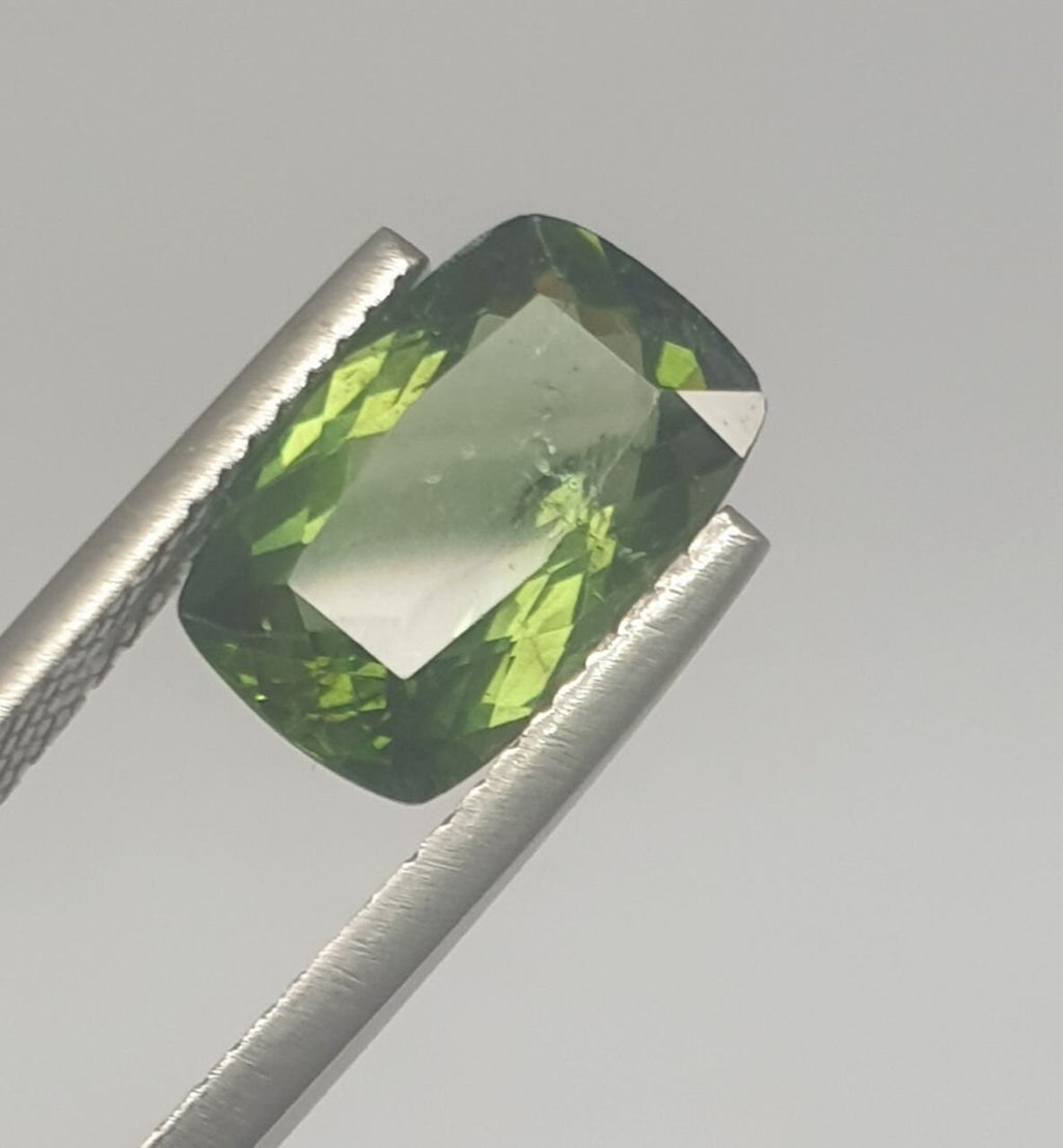 Top Quality Green Apatite Rectangular Cut 12x7.6mm. ( 3.42ct.) Natural Untreated Stone- Wholesale Supplier- Cabochons And Cut