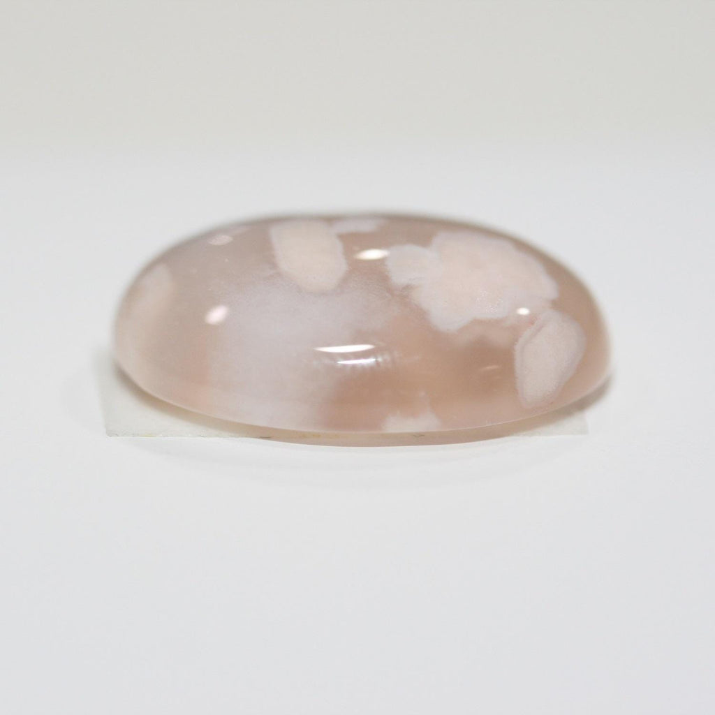 Agate Flower Oval Smooth Cabochon 20X15mm (4 pcs).
