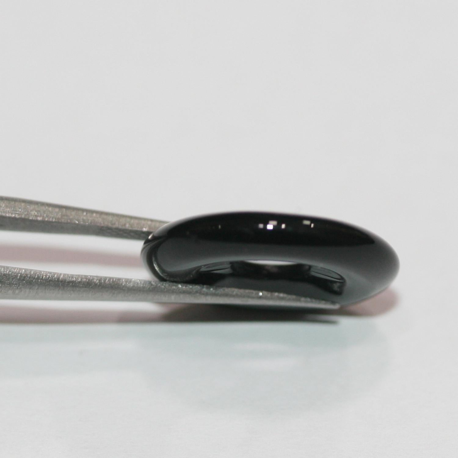 Pendentif Donuts en onyx lisse 18 mm