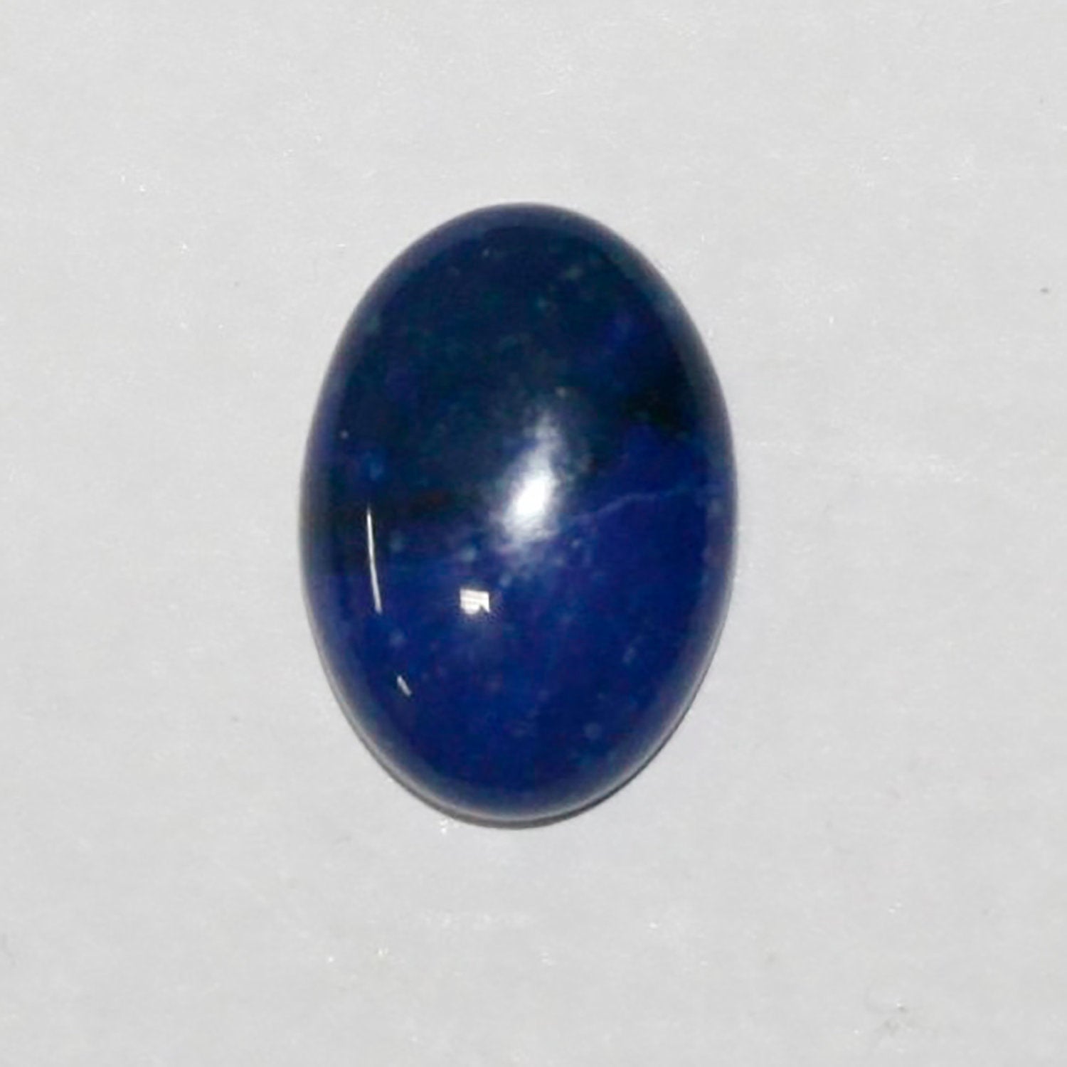 Lote de 4 cabujones ovalados de lapislázuli de 14 x 10 mm (4 unidades)