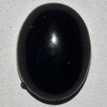 Lote de 8 cabujones ovalados de azabache de 8 x 10 mm (8 unidades)