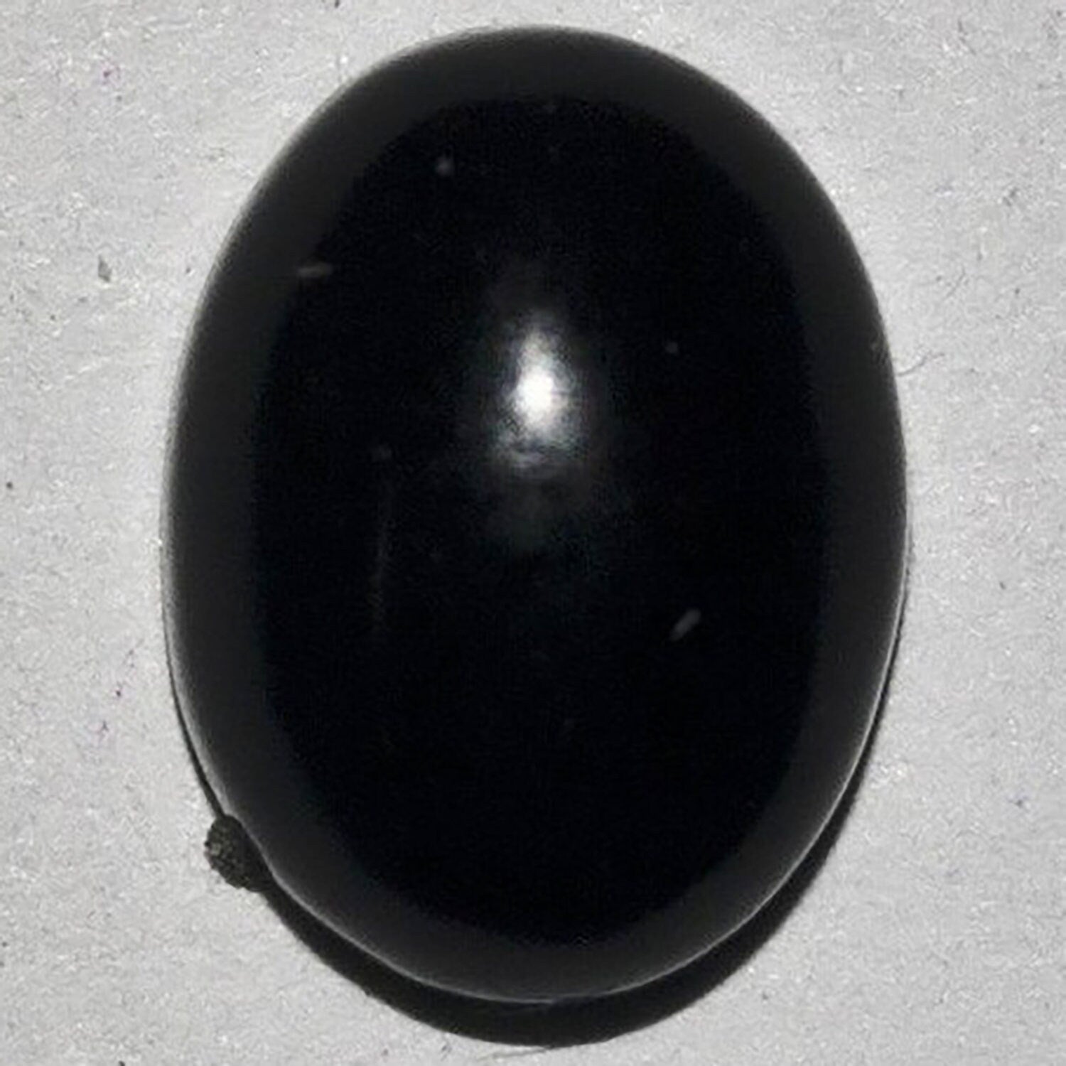 Lote de 8 cabujones ovalados de azabache de 8 x 10 mm (8 unidades)