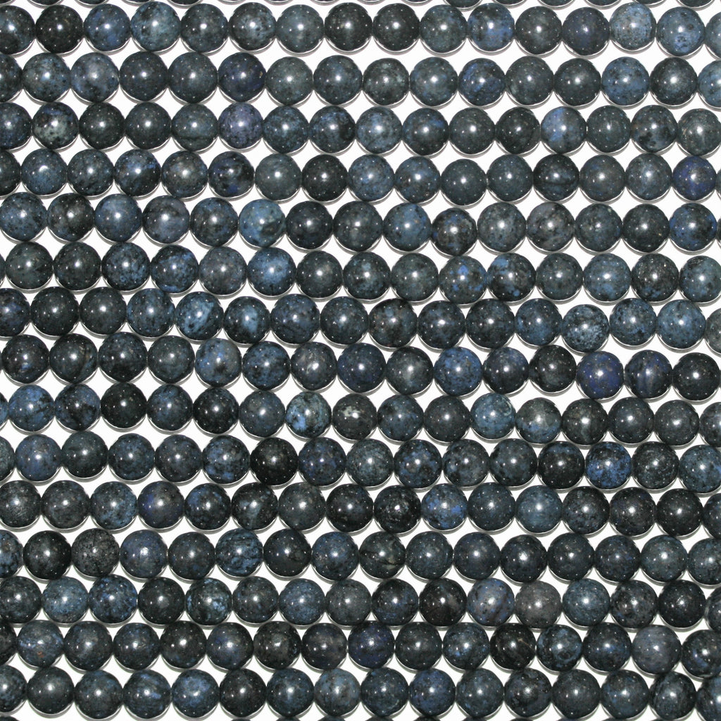 15" perles rondes lisses en St. Dumortiérite 8-8,5 mm.- Brin 38 cm.