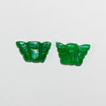Colgante de Jade Verde 10x17mm.(4 uds.).