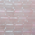 Tube lisse en quartz rose de 15 pouces, 13 x 10 mm environ - Longueur du brin : 39 cm.