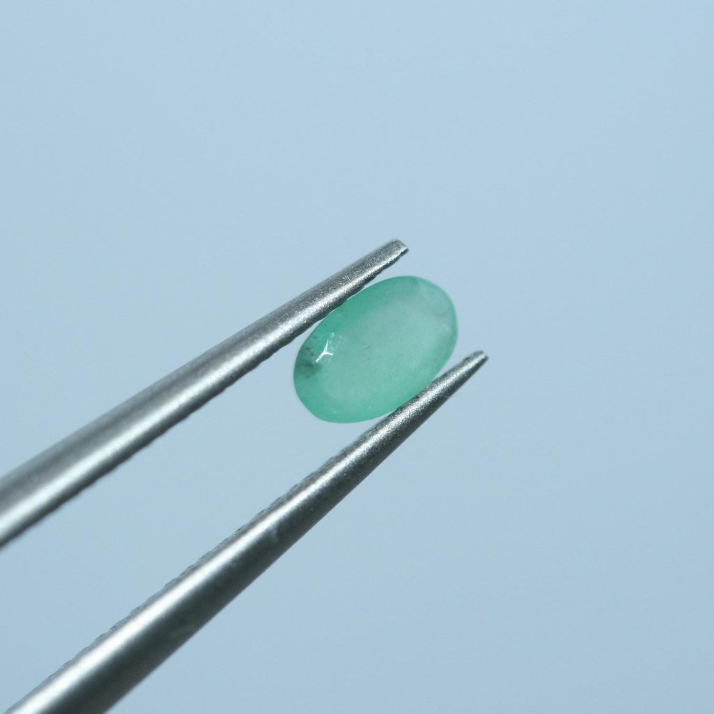 Lote de Esmeralda Facetada Ovalada 5x3mm.(20Pcs)