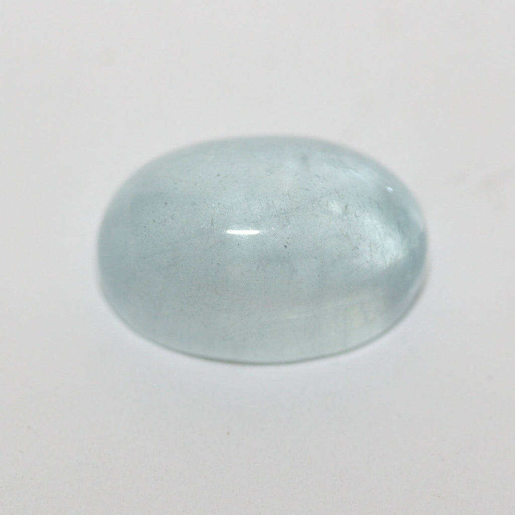 Natural Aquamarine 15.5x11mm Oval Cabochon. Aquamarine 10.2 Cts Oval Cabochon.