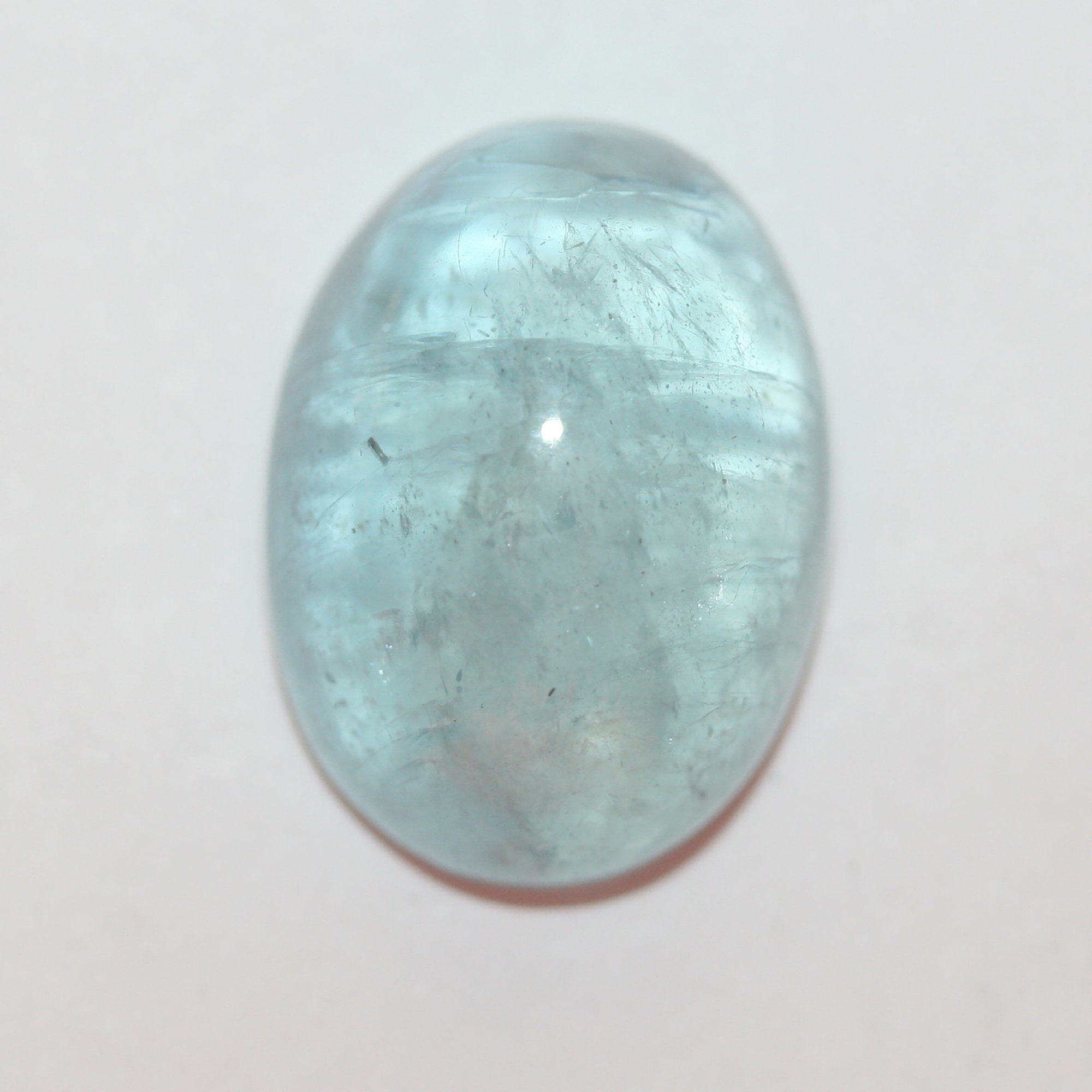 Big Aquamarine Deep Blue Natural Cabochon 25.7ct  21x15.5mm - One Of A kind Gemstone - Wholesale Prices For Gems