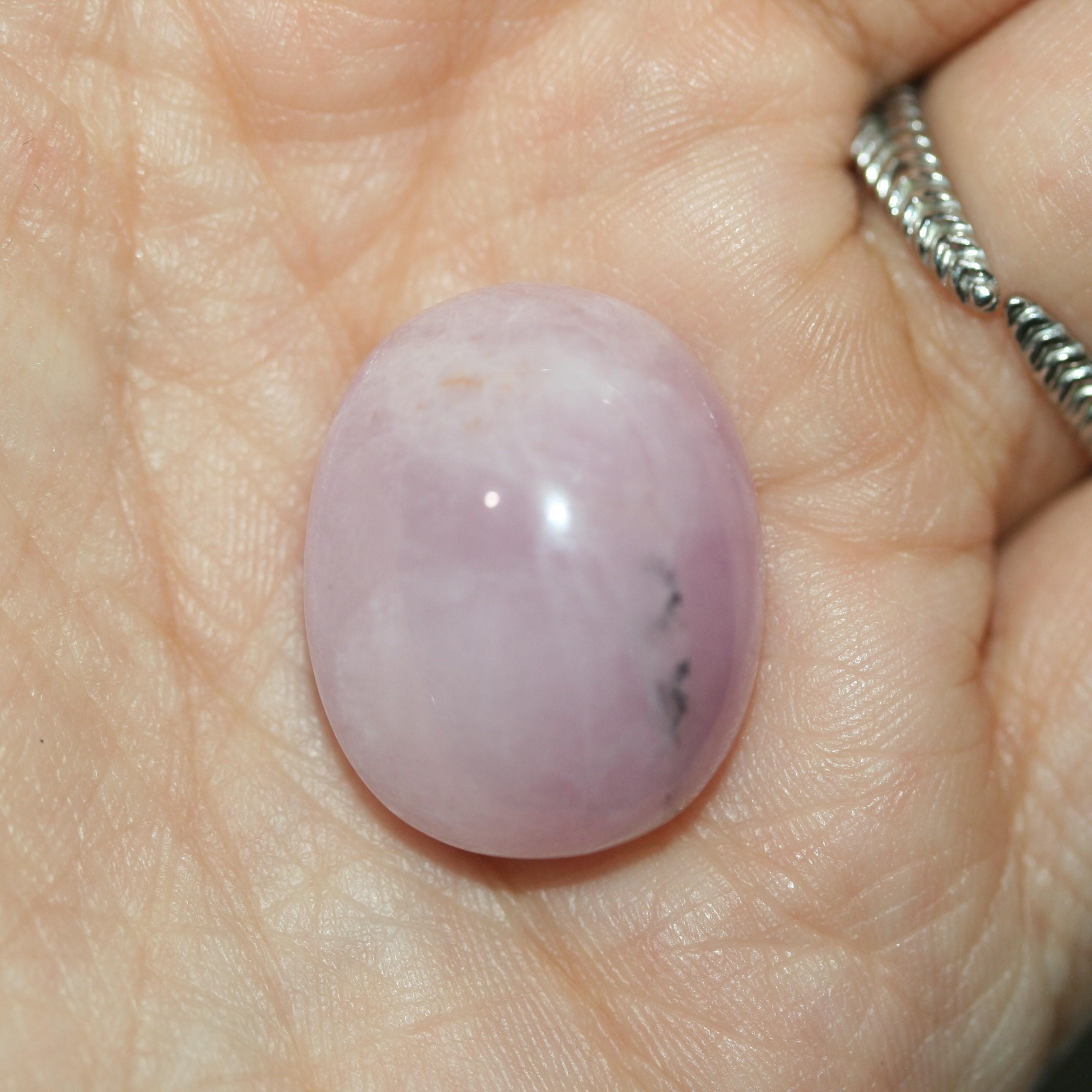 Big Natural Untreated Pink Kunzite Oval Cabochon 22x17.5mm 39.09ct Designer Cabochon
