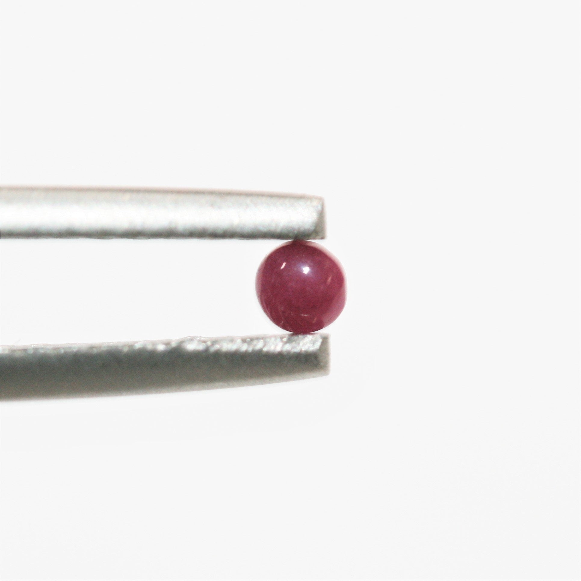 Ruby Smooth Round Cabochons Lot 3mm.- 12 Pieces