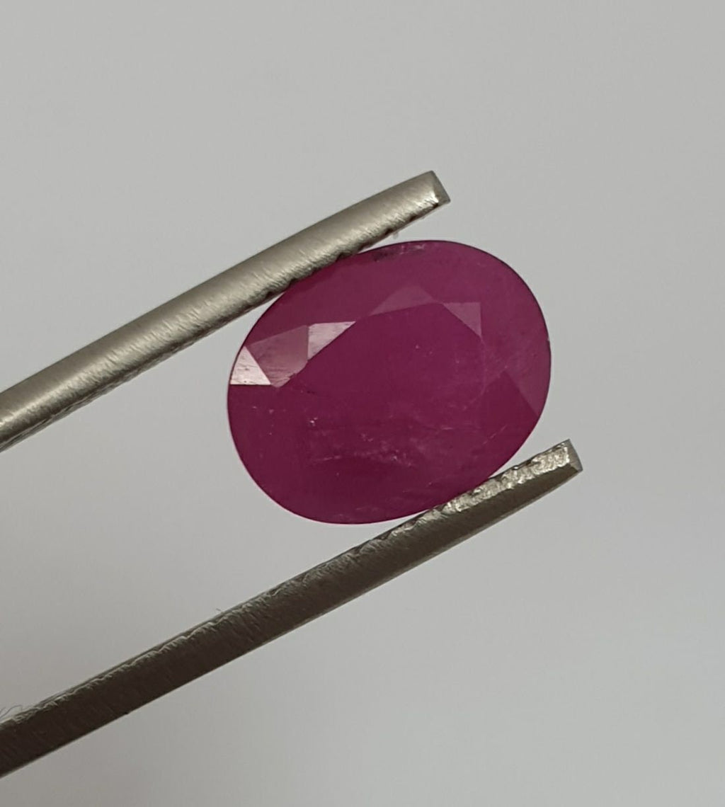 1 Pc Natural Ruby Oval   4.58 CT 11x8.7mm- Natural Gems Red Ruby- Stones For Setting
