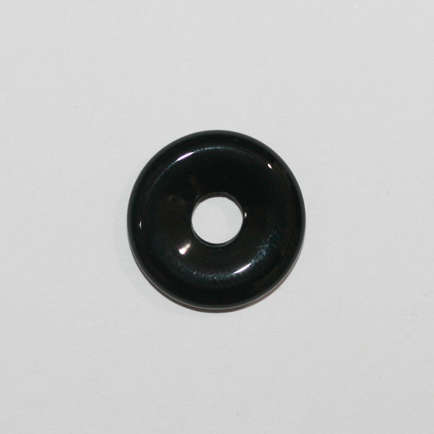 Pendentif Donuts en onyx lisse 18 mm
