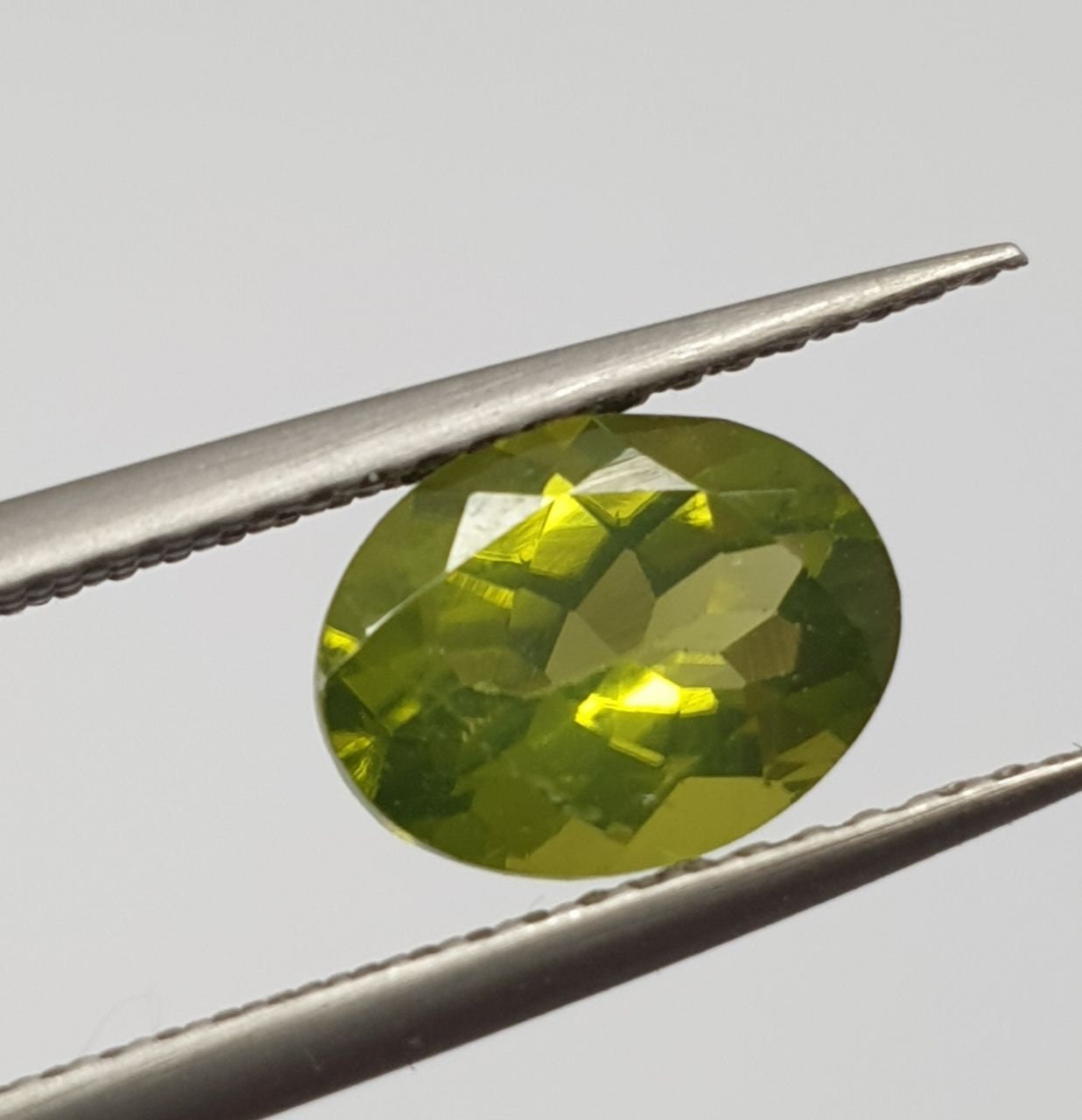 1 Matching Pair Arizona Peridot Olivine Oval Cut  9x7mm - Deep Color  Untreated Gemstone