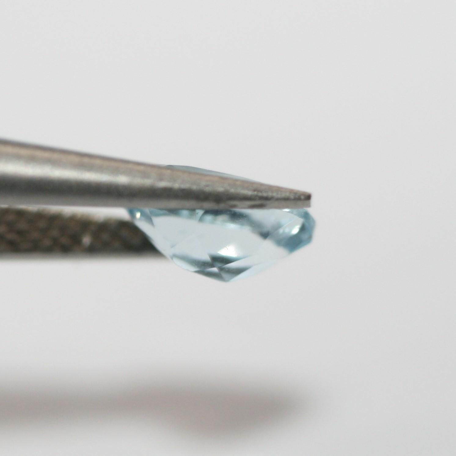 Lote de 6 topacios azul cielo facetados ovalados de 7 x 5 mm. (6 piezas).