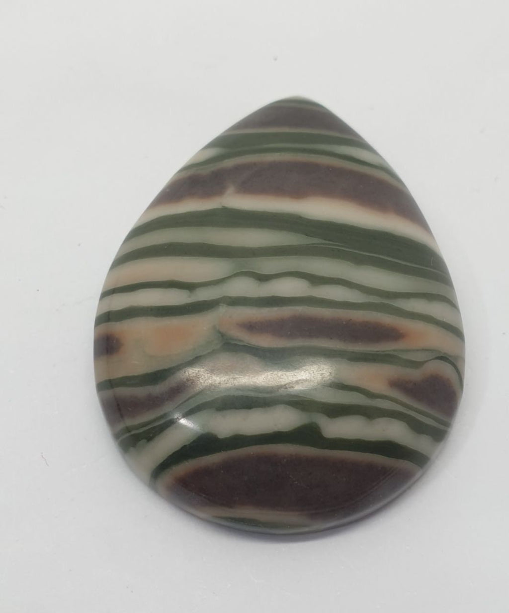 Big Natural Unique Rainbow Calcite Drop Cabochon 95ct  41x31mm 11mm t- Natural Gems- Rare Gems