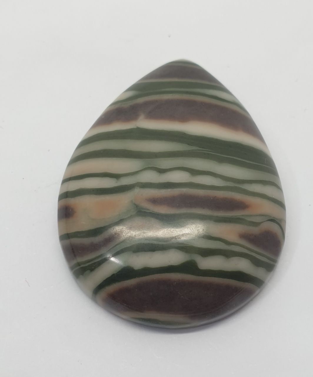 Big Natural Unique Rainbow Calcite Drop Cabochon 95ct  41x31mm 11mm t- Natural Gems- Rare Gems